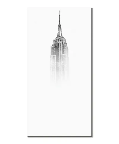 Empire State Building we mgle - obraz na płótnie