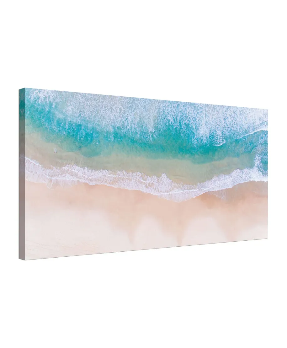 Fale na plaży - obraz na płótnie