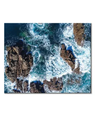 Wzburzony ocean - obraz na płótnie