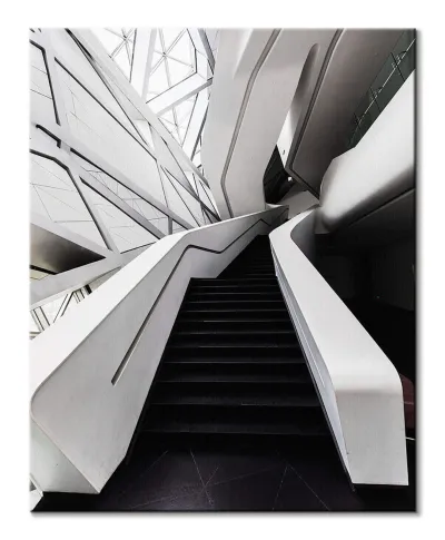 Czarne Schody - obraz na płótnie