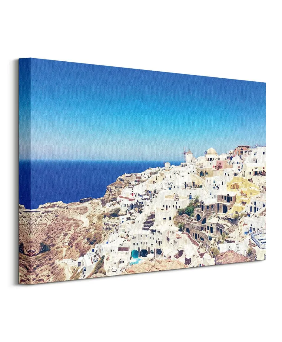 Widok na Santorini - obraz na płótnie