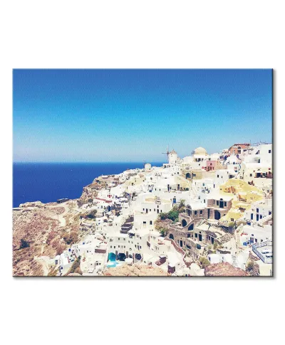 Widok na Santorini - obraz na płótnie