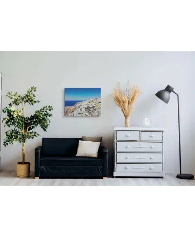 Widok na Santorini - obraz na płótnie