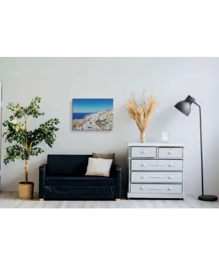 Widok na Santorini - obraz na płótnie