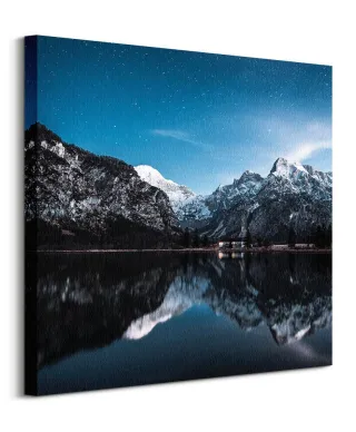 Nocne Jezioro - obraz na płótnie