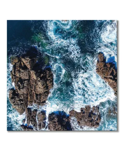 Wzburzony ocean - obraz na płótnie