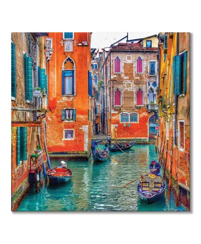 Kolorowa Wenecja - obraz na płótnie