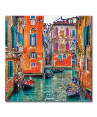 Kolorowa Wenecja - obraz na płótnie