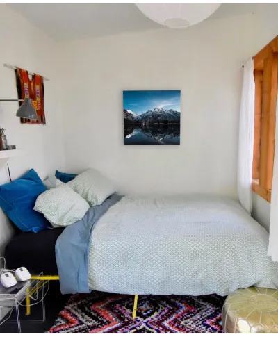 Nocne Jezioro - obraz na płótnie