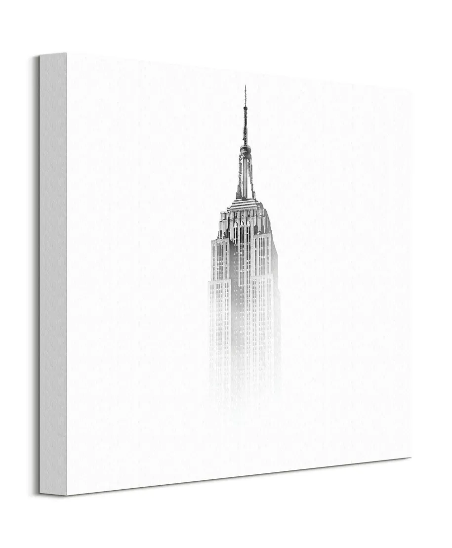 Empire State Building we mgle - obraz na płótnie