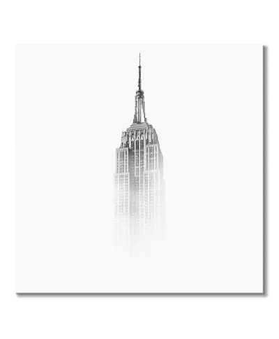 Empire State Building we mgle - obraz na płótnie
