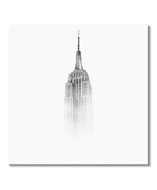 Empire State Building we mgle - obraz na płótnie