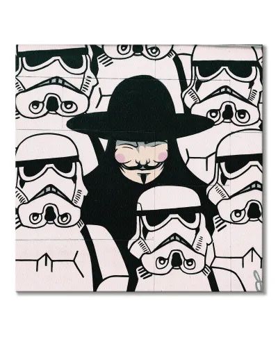 Szturmowiec i Vendetta - obraz na płótnie