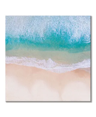 Fale na plaży - obraz na płótnie