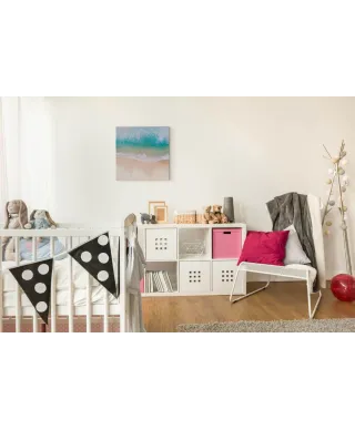 Fale na plaży - obraz na płótnie