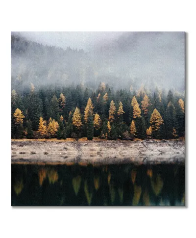 Mglista jesień - obraz na płótnie