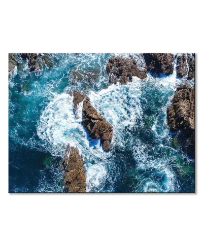 Wzburzony ocean - obraz na płótnie