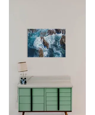 Wzburzony ocean - obraz na płótnie