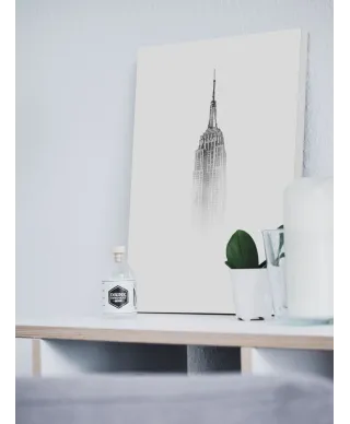 Empire State Building we mgle - obraz na płótnie