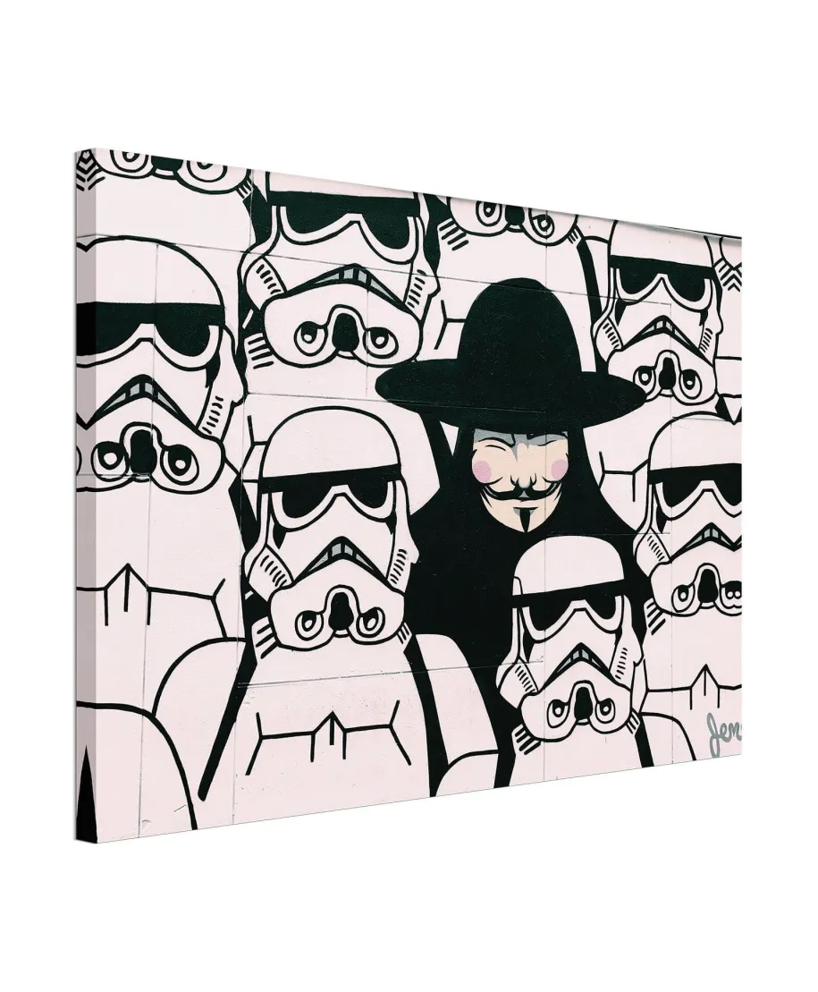 Szturmowiec i Vendetta - obraz na płótnie