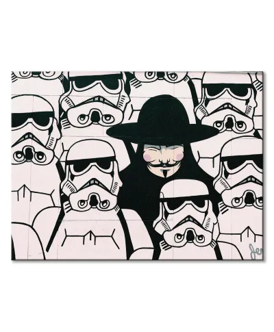 Szturmowiec i Vendetta - obraz na płótnie