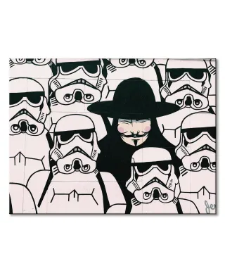 Szturmowiec i Vendetta - obraz na płótnie