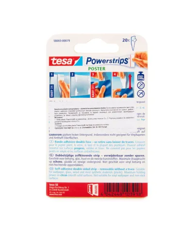 Plastry samoprzylepne Tesa do wieszania plakatów op. 20 szt.