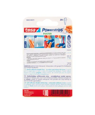 Plastry samoprzylepne Tesa do wieszania plakatów op. 20 szt.