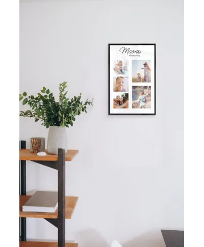 Plakat ze zdjęciami Prezent na Dzień Mamy