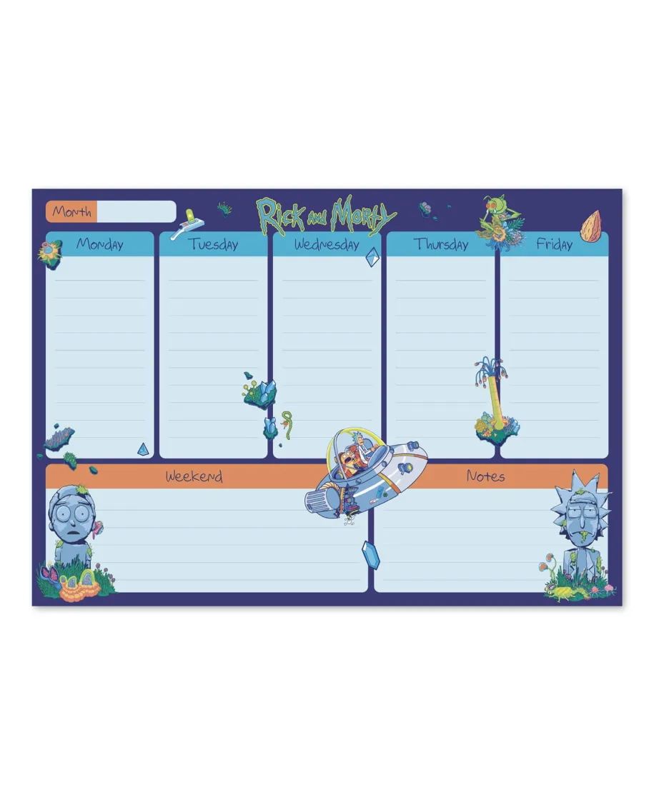 Rick and Morty - planer A4