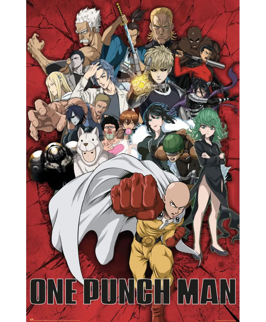 One Punch Man Heroes - plakat