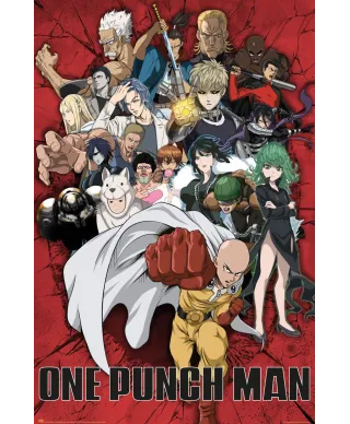 One Punch Man Heroes - plakat