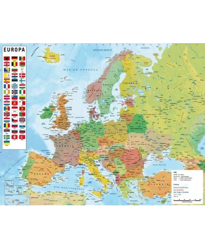 Mapa Europy - plakat