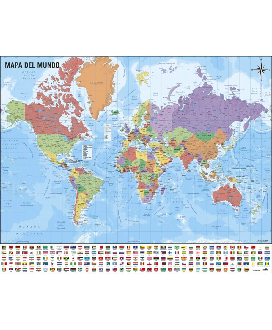 Mapa Świata - plakat