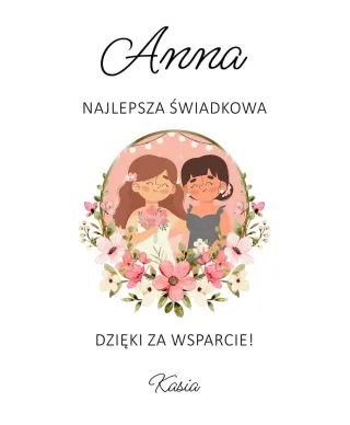 Plakat A4 Podziękowanie dla Świadkowej