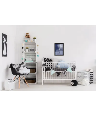 Plakat A4 Prezent na chrzciny, pamiątka chrztu w czarnej ramce