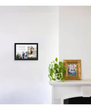 Plakat A4 Podziękowanie dla Rodziców w czarnej ramce