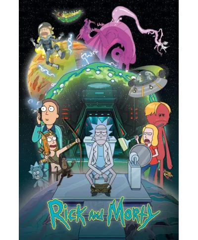 Rick And Morty Toilet Adventure - plakat