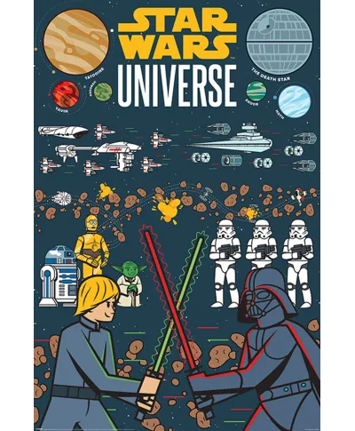 Star Wars Universe Illustrated - plakat