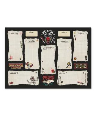 Stranger Things - planer tygodniowy A4