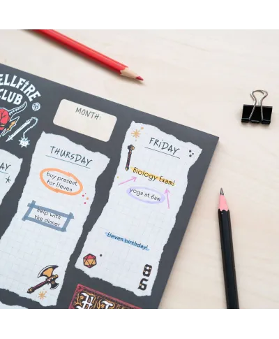 Stranger Things - planer tygodniowy A4