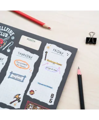 Stranger Things - planer tygodniowy A4