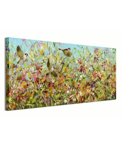 Meadow Sparrows - obraz na płótnie