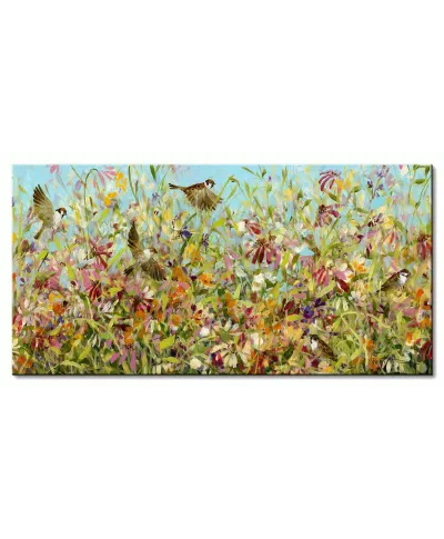 Meadow Sparrows - obraz na płótnie