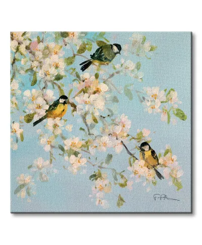 Song Birds and Apple Blossom - obraz na płótnie
