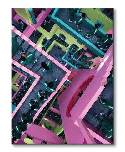 Squid Game Vertigo - obraz na płótnie