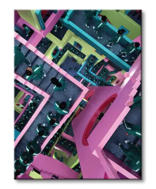 Squid Game Vertigo - obraz na płótnie