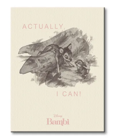 Bambi Actually I Can - obraz na płótnie