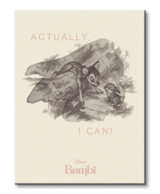 Bambi Actually I Can - obraz na płótnie
