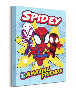 Spidey and His Amazing Friends Jump with Style - obraz na płótnie